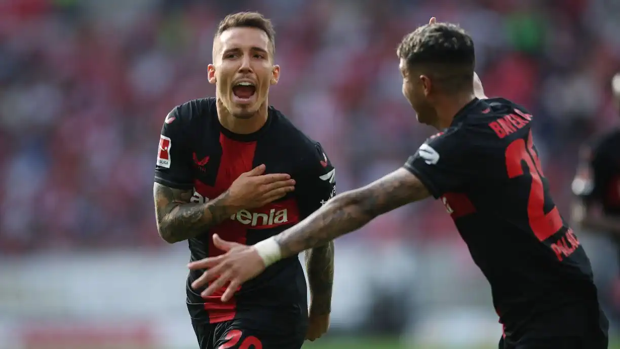 GRIMALDO EVITA ESCÂNDALO! LEVERKUSEN COMEÇOU A PERDER MAS EX BENFICA ENTROU PARA 'SALVAR' O DIA