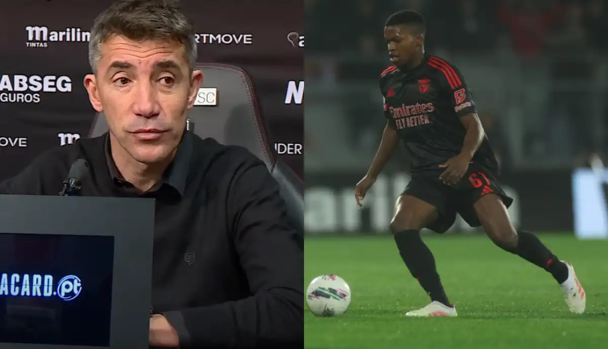 Amarelo forçado por Florentino no Vitória - Benfica? Bruno Lage explica: "Não..."