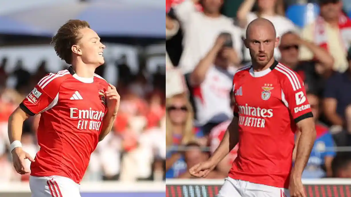 Schjelderup lamenta decisão de Aursnes e pede ao médio do Benfica que volte atrás