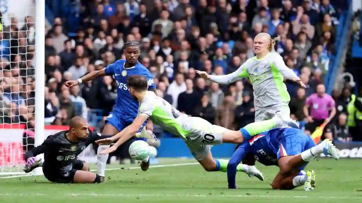 Bernardo Silva atingiu um marco histórico no Chelsea - Manchester City e na Premier League. Fotografia: Justin Setterfield | Getty Images