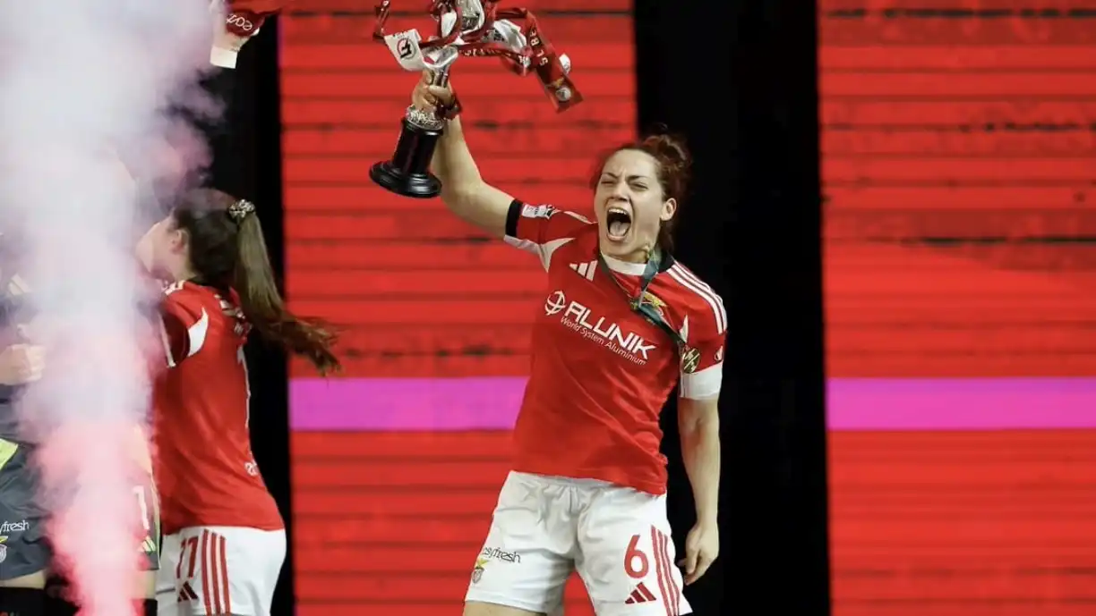 Após conquistar mais uma Taça de Portugal, Inês Fernandes revelou a sua decisão sobre o seu futuro no Benfica. Fotografia: Inês Fernandes | Instagram